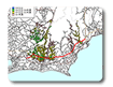 道路ネットワークによる将来道路網の効果算出